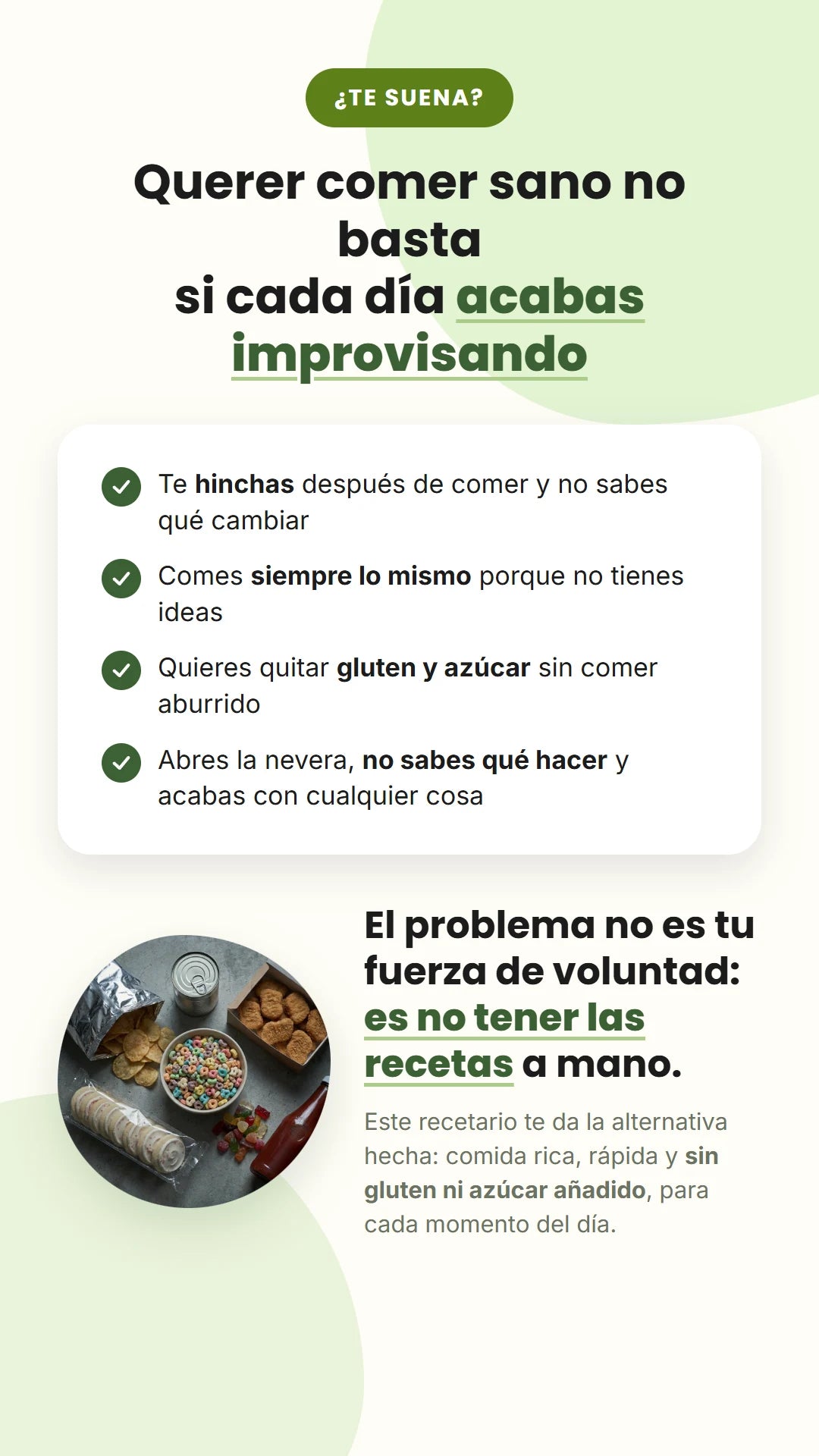 Para quien quiere comer sano y no sabe qué cocinar
